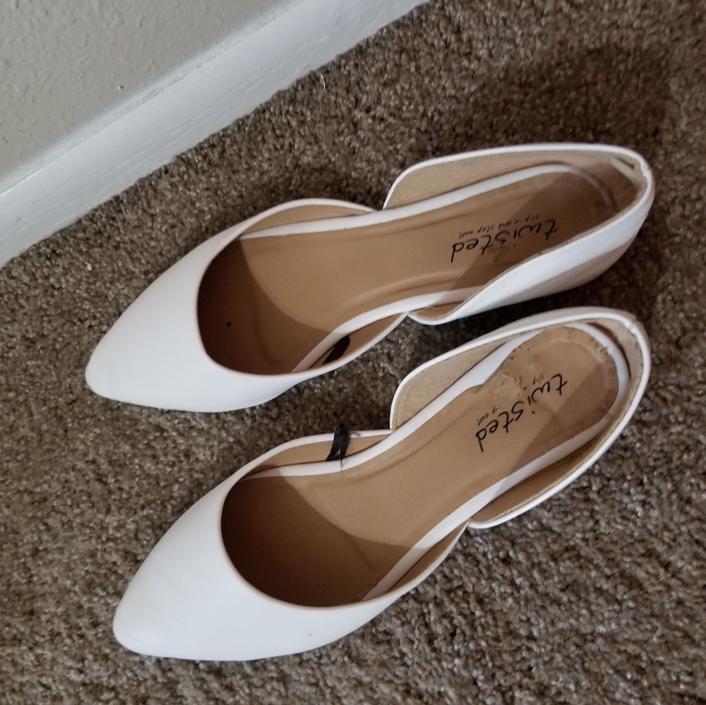 Classic white flats